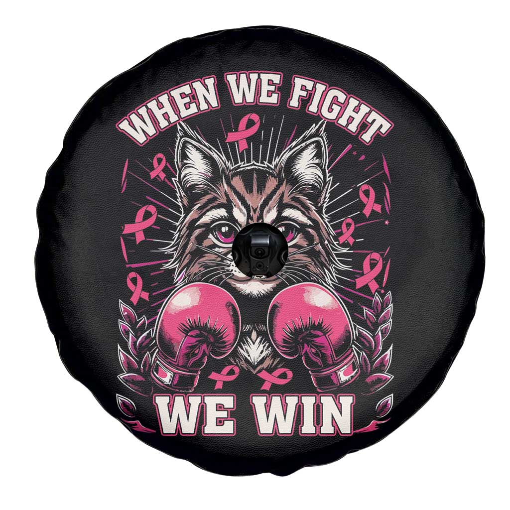 Kamala Pink Breast Cancer Spare Tire Cover Cat Ladies When We Fight We Win Harris Support TS09 Print Your Wear