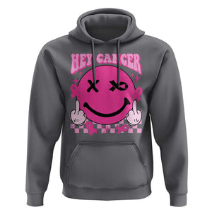Funny Breast Cancer Hoodie Fuck Cancer Groovy TS09 Charcoal Print Your Wear