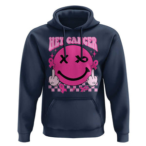 Funny Breast Cancer Hoodie Fuck Cancer Groovy TS09 Navy Print Your Wear