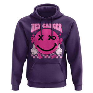 Funny Breast Cancer Hoodie Fuck Cancer Groovy TS09 Purple Print Your Wear