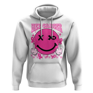 Funny Breast Cancer Hoodie Fuck Cancer Groovy TS09 White Print Your Wear