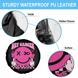 Funny Breast Cancer Spare Tire Cover Fuck Cancer Groovy TS09 Print Your Wear