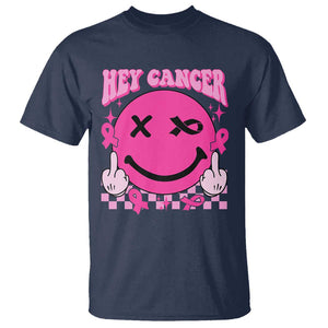 Funny Breast Cancer T Shirt Fuck Cancer Groovy TS09 Navy Print Your Wear