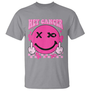 Funny Breast Cancer T Shirt Fuck Cancer Groovy TS09 Sport Gray Print Your Wear