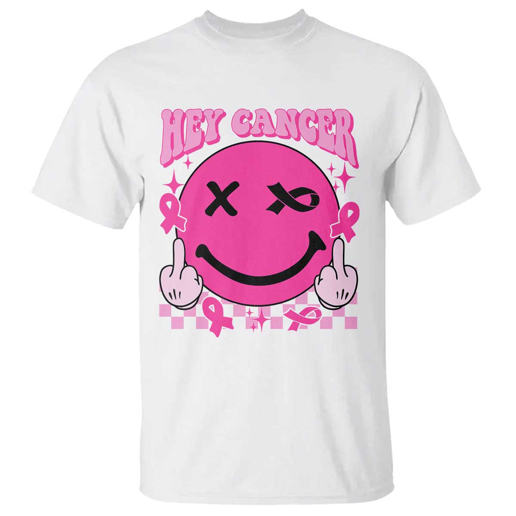 Funny Breast Cancer T Shirt Fuck Cancer Groovy TS09 White Print Your Wear