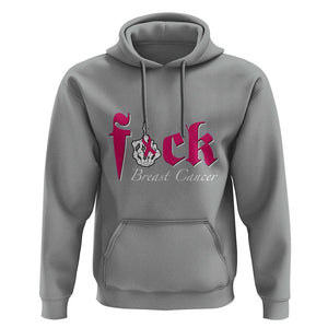 Pink Breast Cancer Hoodie Fuck Cancer Skeleton Hand TS09 Sport Gray Print Your Wear