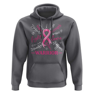 Breast Cancer Warrior Hoodie Love Fight Strength Hope Arrow Pink Ribbon TS09 Charcoal Print Your Wear