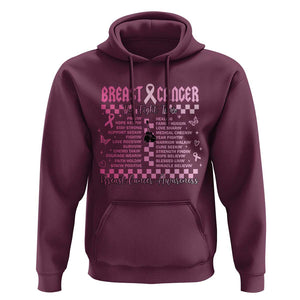 Breast Cancer The Fight Tour Hoodie TS09 Maroon Print Your Wear