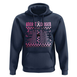 Breast Cancer The Fight Tour Hoodie TS09 Navy Print Your Wear