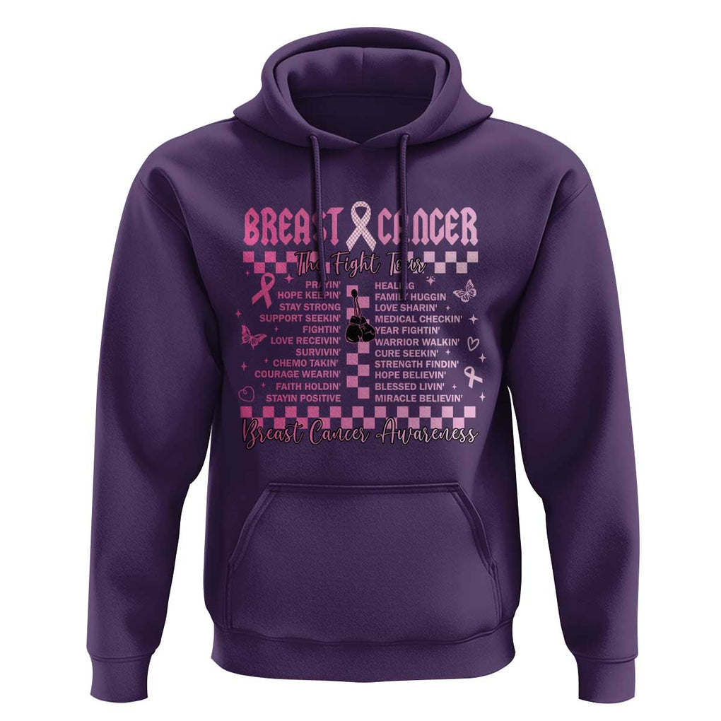 Breast Cancer The Fight Tour Hoodie TS09 Purple Print Your Wear