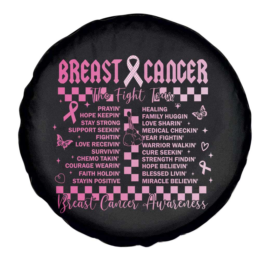 Breast Cancer The Fight Tour Spare Tire Cover TS09 Print Your Wear