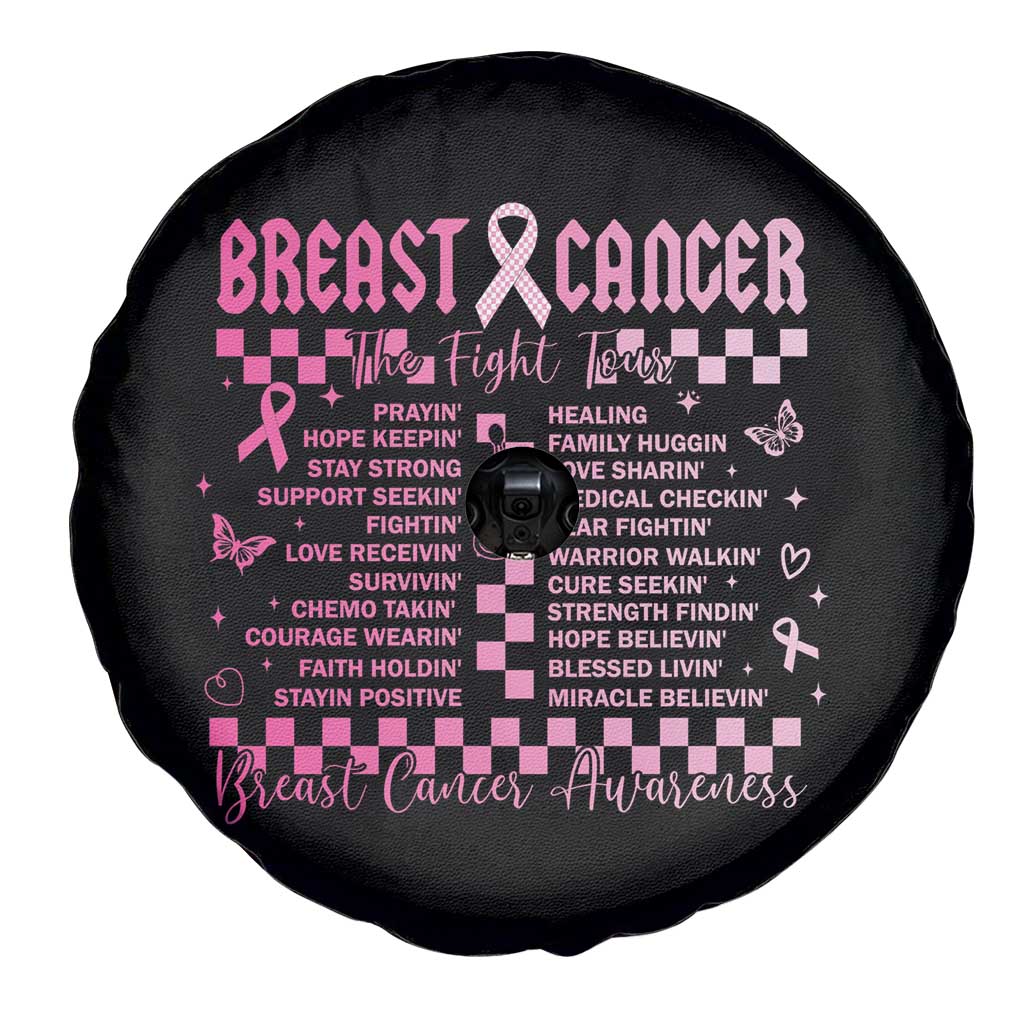 Breast Cancer The Fight Tour Spare Tire Cover TS09 Print Your Wear