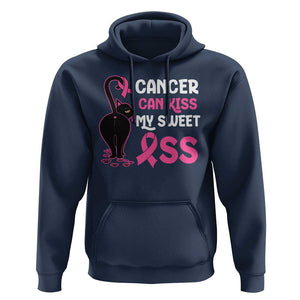 Funny Breast Cancer Hoodie Cancer Can Kiss My Sweet Ass Cool Cat TS09 Navy Print Your Wear