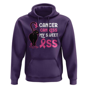 Funny Breast Cancer Hoodie Cancer Can Kiss My Sweet Ass Cool Cat TS09 Purple Print Your Wear