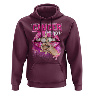 Breast Cancer Hoodie Cancer Can Kiss My Sweet Ass TS09 Maroon Print Your Wear
