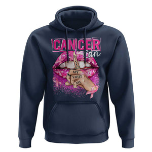 Breast Cancer Hoodie Cancer Can Kiss My Sweet Ass TS09 Navy Print Your Wear