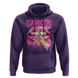Breast Cancer Hoodie Cancer Can Kiss My Sweet Ass TS09 Purple Print Your Wear