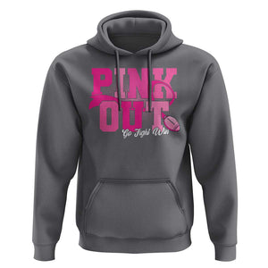 Breast Cancer Hoodie Pink Out Go Fight Win American Football TS09 Charcoal Print Your Wear