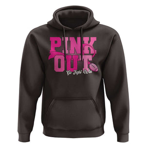 Breast Cancer Hoodie Pink Out Go Fight Win American Football TS09 Dark Chocolate Print Your Wear