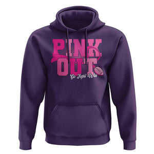 Breast Cancer Hoodie Pink Out Go Fight Win American Football TS09 Purple Print Your Wear