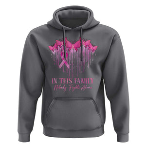Breast Cancer Hoodie In This Family Nobody Fights Alone TS09 Charcoal Print Your Wear