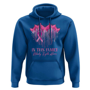 Breast Cancer Hoodie In This Family Nobody Fights Alone TS09 Royal Blue Print Your Wear
