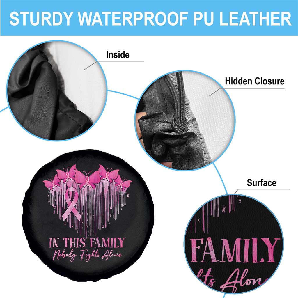Breast Cancer Spare Tire Cover In This Family Nobody Fights Alone TS09 Print Your Wear