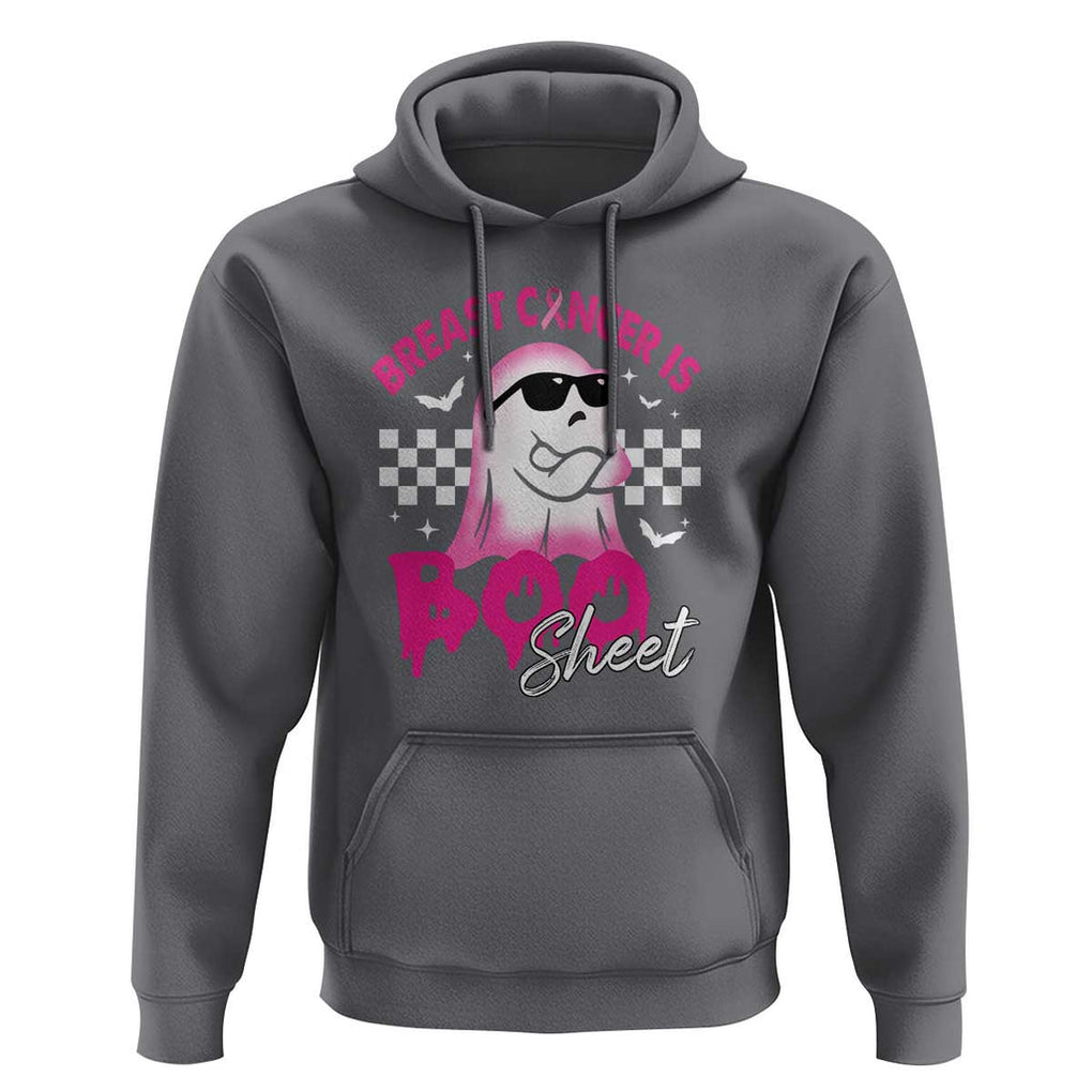 Halloween Breast Cancer Is Boo Sheet Hoodie Groovy Cute Pink Ghost TS09 Charcoal Print Your Wear