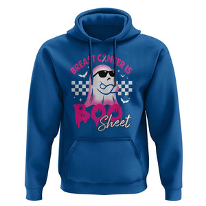 Halloween Breast Cancer Is Boo Sheet Hoodie Groovy Cute Pink Ghost TS09 Royal Blue Print Your Wear