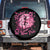 Breast Cancer Halloween Spare Tire Cover In October We Wear Pink Witch TS09 No hole Black Print Your Wear