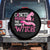 Breast Cancer Halloween Spare Tire Cover Cancer Picked The Wrong Witch TS09 No hole Black Print Your Wear