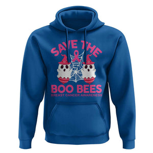 Breast Cancer Halloween Hoodie Save The Boo Bees TS09 Royal Blue Print Your Wear