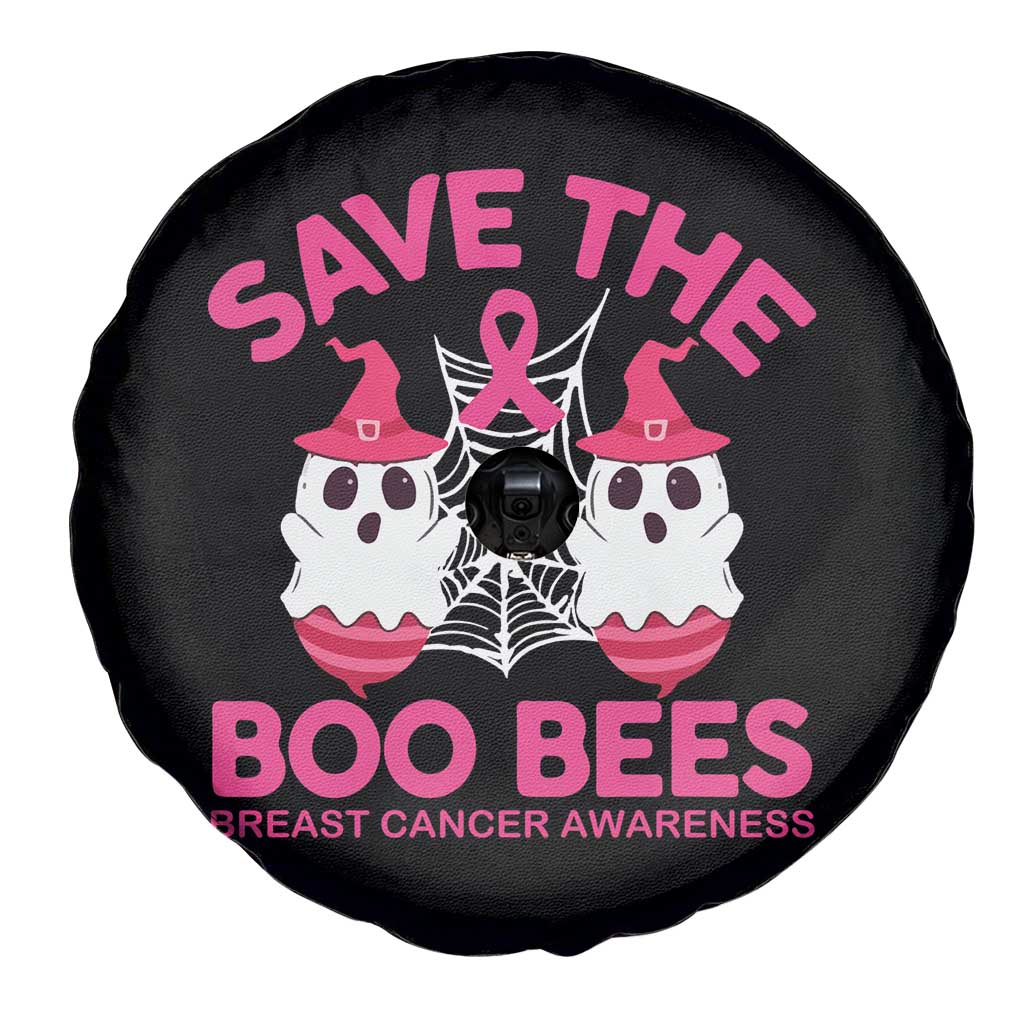 Breast Cancer Halloween Spare Tire Cover Save The Boo Bees TS09 Print Your Wear