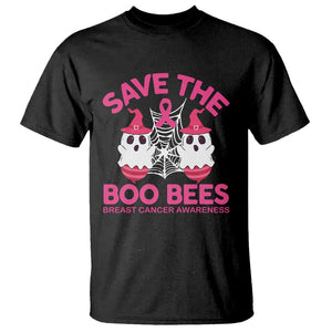 Breast Cancer Halloween T Shirt Save The Boo Bees TS09 Black Print Your Wear