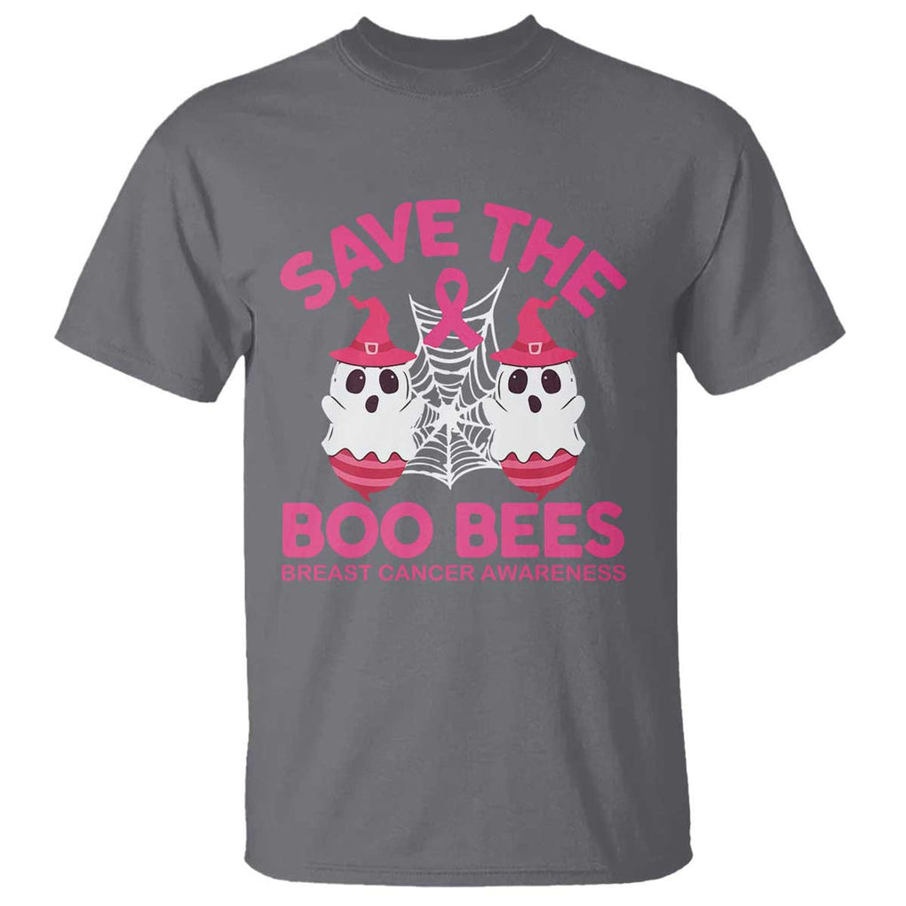 Breast Cancer Halloween T Shirt Save The Boo Bees TS09 Charcoal Print Your Wear