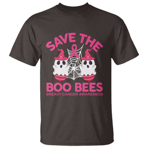 Breast Cancer Halloween T Shirt Save The Boo Bees TS09 Dark Chocolate Print Your Wear