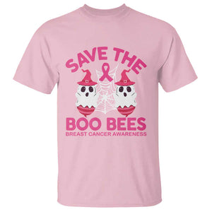 Breast Cancer Halloween T Shirt Save The Boo Bees TS09 Light Pink Print Your Wear