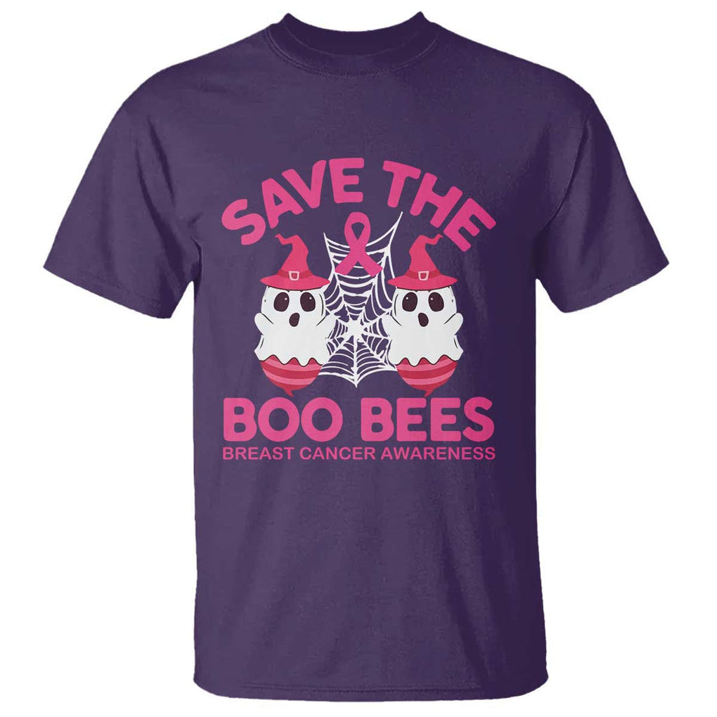 Breast Cancer Halloween T Shirt Save The Boo Bees TS09 Purple Print Your Wear