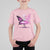 Pink Breast Cancer T Shirt For Kid Cute Ballerina Skeleton Ribbon Buterfly TS09 Light Pink Print Your Wear