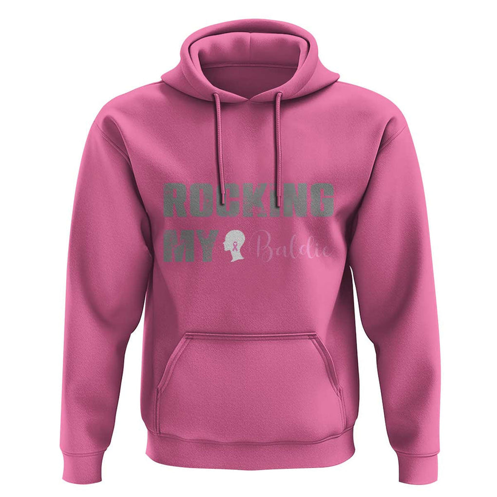 Breast Cancer Chemotherapy Hoodie Rocking My Baldie Slay Bald Lady TS09 Azalea Print Your Wear