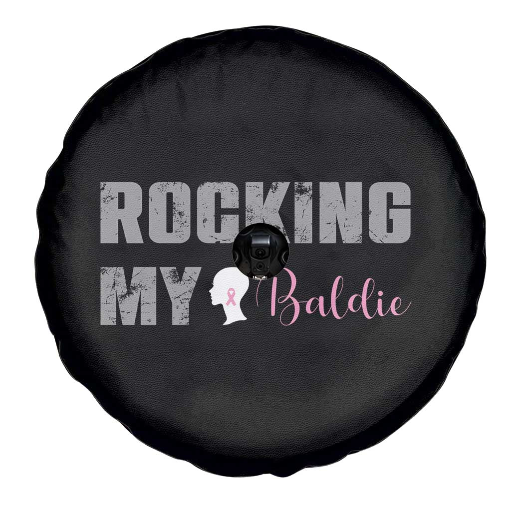 Breast Cancer Chemotherapy Spare Tire Cover Rocking My Baldie Slay Bald Lady TS09 Print Your Wear