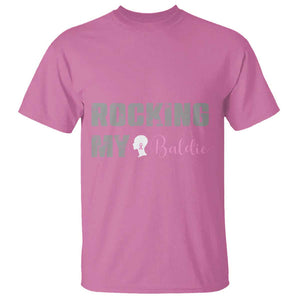 Breast Cancer Chemotherapy T Shirt Rocking My Baldie Slay Bald Lady TS09 Azalea Print Your Wear