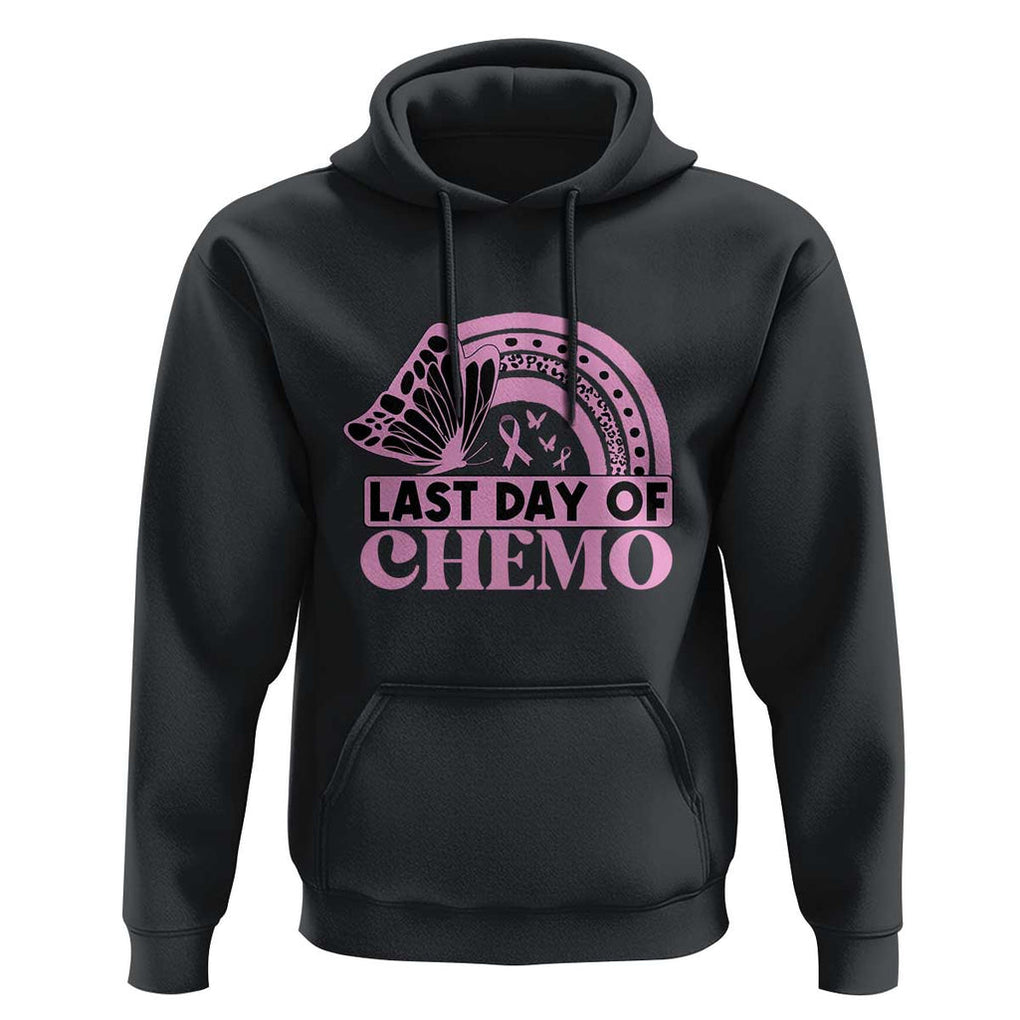 Breast Cancer Chemotherapy Hoodie Last Day Of Chemo Pink Ribbon TS09 Black Print Your Wear