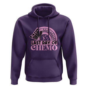 Breast Cancer Chemotherapy Hoodie Last Day Of Chemo Pink Ribbon TS09 Purple Print Your Wear