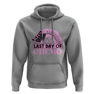 Breast Cancer Chemotherapy Hoodie Last Day Of Chemo Pink Ribbon TS09 Sport Gray Print Your Wear