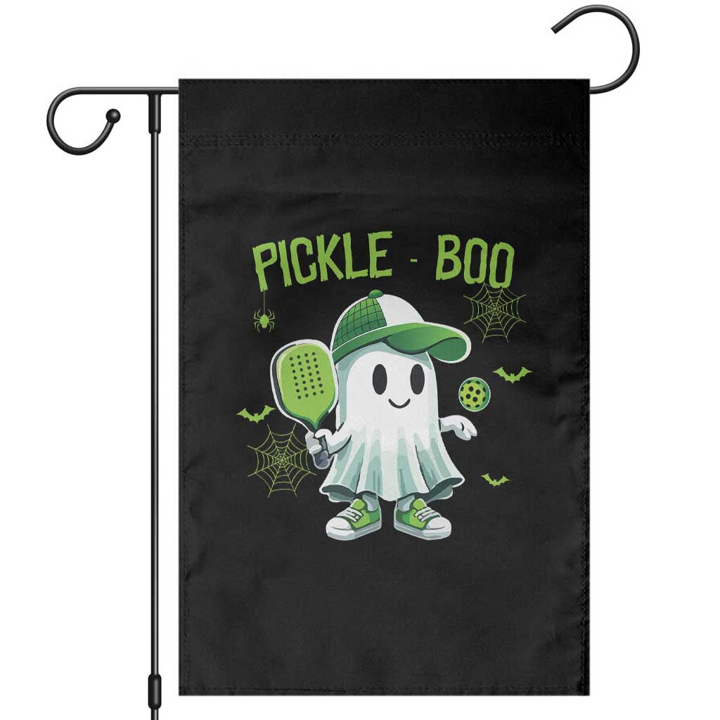 Halloween Pickleball Garden Flag Pickle Boo Cute Ghost TS09 Black Print Your Wear