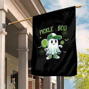 Halloween Pickleball Garden Flag Pickle Boo Cute Ghost TS09 Print Your Wear