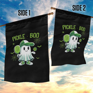 Halloween Pickleball Garden Flag Pickle Boo Cute Ghost TS09 Print Your Wear