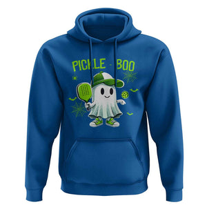 Halloween Pickleball Hoodie Pickle Boo Cute Ghost TS09 Royal Blue Print Your Wear