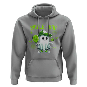 Halloween Pickleball Hoodie Pickle Boo Cute Ghost TS09 Sport Gray Print Your Wear